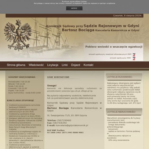 Gdynia - kancelaria komornicza trójmiasto