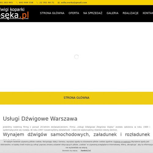 Przestawianie kontenerów w Warszawie