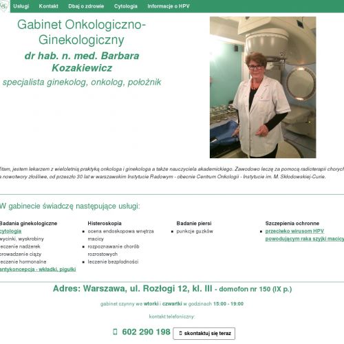 Onkolog radioterapeuta Warszawa
