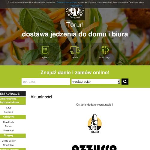 Jedzenie online - Toruń