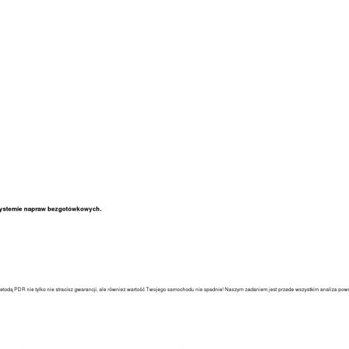 Naprawa wgnieceń po gradzie