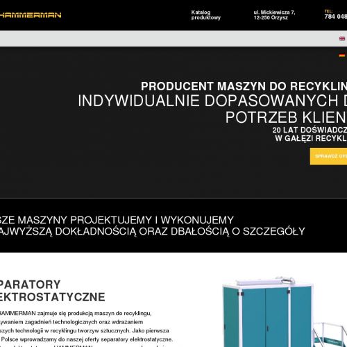 Producent maszyn do recyklingu