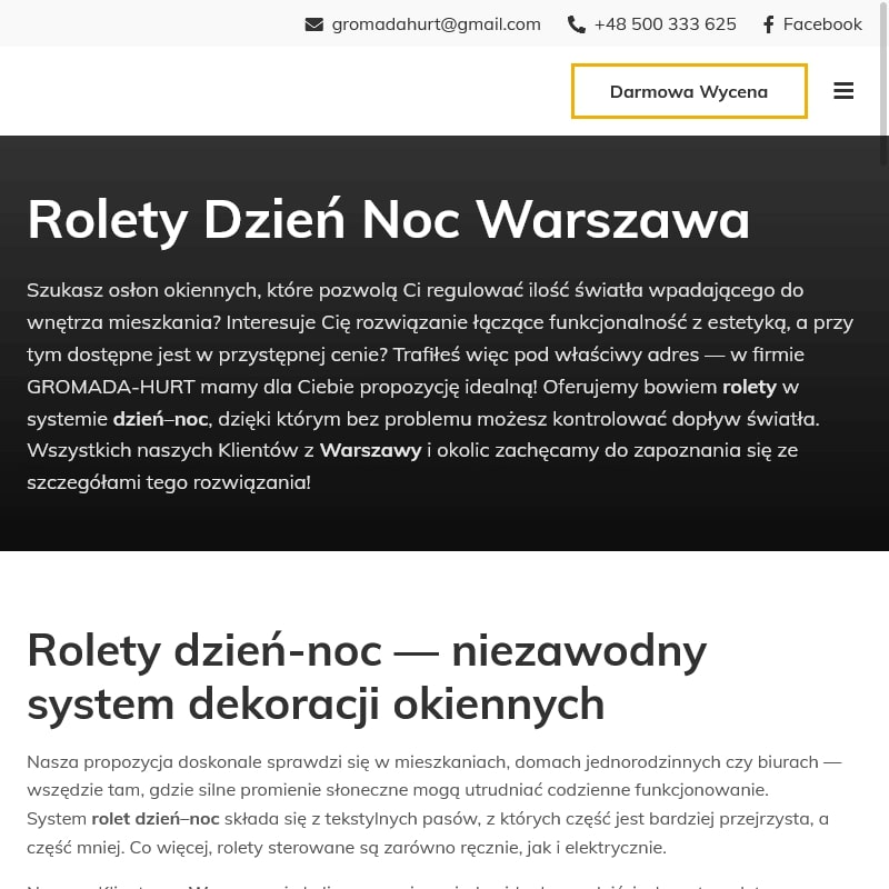 Rolety warszawa ursynów - Warszawa