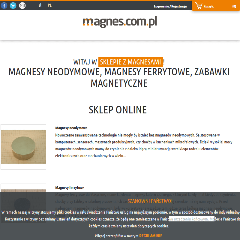 Magnesy online w Warszawie