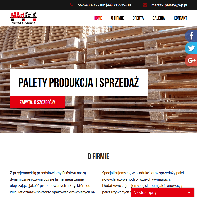 Palety na sprzedaż - Warszawa
